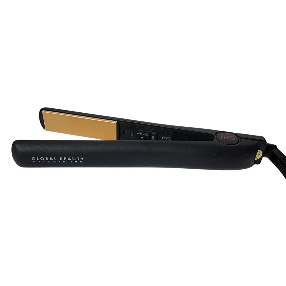 CHI Global Beauty Network Ceramic Hair Straightener Flat Iron Gold Plates GF1001